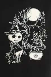 Blackmilk “CONJURING CUTENESS OVERSIZED TEE” Size SMALL S NWT Glow-in-the-Dark