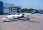 Airline issue postcard - ANA All Nippon Airways / ANA Wings Dash DHC 8 Q400