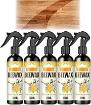 Natural Micro-Molecularized Beeswax Spray, Bees Wax Furniture Polish And Cleaner, Beeswax Furniture Polish, Wood Seasoning Beewax, Beeswax Spray Cleaner & Restorer Bundle (5Pcs)