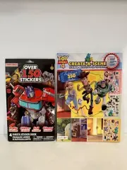 Toy Story 350 Sticker Activity Pad Book & Transformer 150 Sticker Book NEW