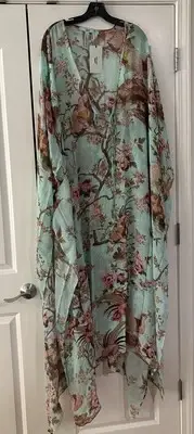 NWT SKIMS X Roberto Cavalli Long Fagianella Print Kaftan XL