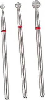 VICASKY 3pcs Electric Nail Drill Bits Set Nail Art Bits for Manicure Grinding Heads