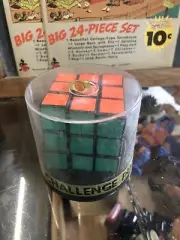 Classic Rubik's Cube Challenger Puzzle New old stock sealed in lucite case rare