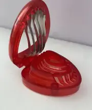 US SELLER Cute Multifunction Strawberry Shaped Fruit Or Egg Slicer