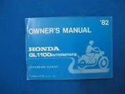Honda 1982 GL1100 GOLD WING INTERSTATE New Old Stock Factory Owners Manual T111