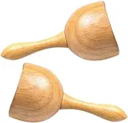 2pcs Wooden Cupping Device Massager for Body Care Safe Practical Massage Tool for Home Use