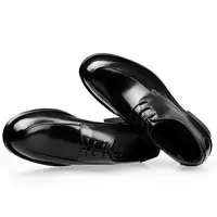 在飛比找樂天市場購物網優惠-VQGT頭層牛皮歐版商務正裝大頭皮鞋圓頭英倫增高男鞋真皮厚底