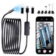 Endoscope With Light, 16.5ft Snake Camera, IP67 Waterproof Borescope, 1920P I...