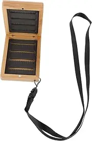 TOKIDNY Bamboo Fishing Lure Box Lightweight Tackle Storage Case with Compartments for Freshwater Saltwater Fishing Elegant Design Portable Baits Holder