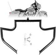 Gloss Black Crash Bar Engine Guard Highway Bar for Harley Davidson Touring Road Glide Road King Street Glide Electra Glide CVO and Trike Models 09-23