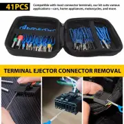 Pin 41X Ejector Wire Kit Extractor Connector Puller Terminal Tool Removal Blue