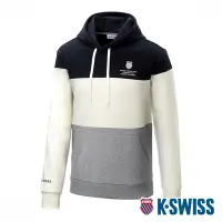 在飛比找Yahoo奇摩購物中心優惠-K-SWISS Panel Hoodie刷毛連帽上衣-男-黑