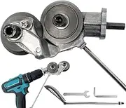 Electric Drill Plate Cutter Double Headed Metal Sheet Cutter Precise Cutting Plate Punch Shears Drill Attachment for Aluminium Steel Iron Copper Plate