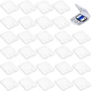 Storage Box, Memory Card Sleeves, Transparent Plastic Case, Memory Card Protective Box, SD Card Case, SD Memory Card Case, 2 Card Slots (Pack of 30)