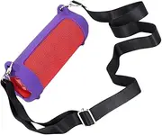 Silicone Case Covers for 7 Wireless Bluetooth-Compatible Portable Speakers Covers with Adjustable Shoulder Straps