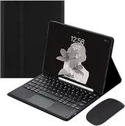 Keyboard Case for Samsung Galaxy Tab A8 10.5 inch 2022, Built in Pencil Holder, Magnetic Detachable Wireless Keyboard with Bluetooth Mouse,Black