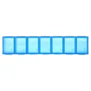 Ezy Dose, Weekly With Rounded Base Pill Organizer, L, 1 Count