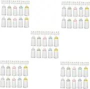 Realistic Mini Bottles Set 50 Pcs for Shower Decor Playtime Safe Portable Toys
