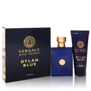 Versace Pour Homme Dylan Blue by Versace Gift Set -- 3.4 oz Eau de Toilette Spray + 3.4 oz Shower Gel for Men