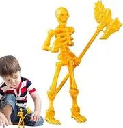 ETUCYNG Skeleton Action Figure | Skeleton Doll Figurines with Multi Movable Joints,Skeletons for Halloween Decor Skeleton Halloween Decoration Small Halloween Figurines for Halloween Decor
