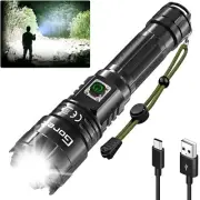 Goreit Flashlights High Lumens Rechargeable, 950000 Lumen XHP70.2 LED Flashli...