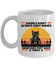 Funny Angel Scottish Terrier Dog Paw Coffee Mug 11oz Retro Cup Gift Dogs Lover