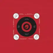 Red and white circle Mahjong tablecloth