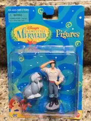 Vintage Mattel Disney The Little Mermaid Eric & Max Action Figure Set NEW