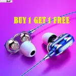 WIRED BASS EARPHONE IN-EAR STEREO HEADSET WITH MICROPHONE VO
