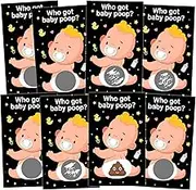 Baby Shower Games 38 Raffle Cards, Baby Shower Lottery Tickets Games Door Prizes Scratch off Cards Games Baby Shower Party Favor, Baby Shower Activity and Idea(black)