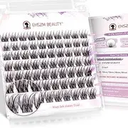 Upgraded,Natural Eyelash Clusters D Curl 10-16mm, Cluster Eyelash extensions Wispy with No Plastic Feel,Ultra-Soft Individual Lashes with Thin Band, long-lasting and New Comfort - Mercury Style[Ehszm Beauty]