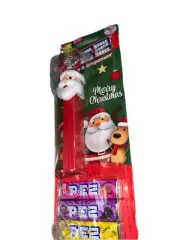 Pez Dispenser MERRY CHRISTMAS Santa Clause with Candy Made in USA New