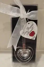 Love Beyond Measure Set of 4 Heart Shaped Stainless steel Measuring Spoons