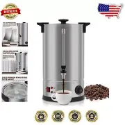 Efficient 100 Cup Dual Wall Coffee Urn with Reusable Filter - Stainless Steel