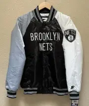 Brooklyn Nets Basketball Team Boy Youth Snap Varsity Jacket Size -Large (16/18)