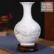 免運 辦公室擺件景德鎮陶瓷器花瓶客廳插花中式裝飾品青花瓷瓶小工藝品