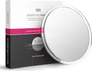 Magnifying Mirror with Suction Cups - Triple Suction Cup Stick on Mirror with