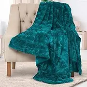 Luxury Plush Blanket - Cozy, Soft, Fuzzy Faux Fur Throw Blanket for Couch - Ideal Comfy Minky Blanket for Adults for Cold Nights by Everlasting Comfort