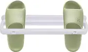 WJnflQN Wall Shoe Rack, Shoe Hook for Wall, Reversible Shoe Organiser for Slippers, Wall Mounting Stand, Non-Punching Bathroom Towel Holder for Bathroom Living Room Door