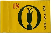 2BUT British Open 2024 Golf Pin Flag Practic Putting Green Golf Flag For Backyard Garden Double-Sewn 600D Nylon Miniature Pin Flag Regulation Tube Flag (8"x6")