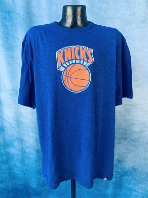 Men's New York Knicks Blue Hours and Hours Dual Blend Tee Shirt NWT XL