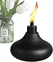 Desktop Torch Holder - Rechargeable Flame Torch | Table Lantern Citronella Torches Rechargeable Flame | Outdoor Flame Torch | Lightweight and Sturdy Metal Torch
