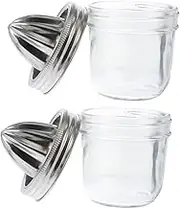 ULTECHNOVO 2pcs Manual Juicer Stainless Press Citrus Squeezer for Orange Lemon Stylish Versatile Home Citrus Reamer for Juice