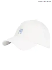 Tommy Hilfiger Cream 100% Cotton 6 Panel Cap (F54762) | $104