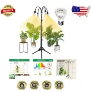 660W Equivalent Full Spectrum Grow Lights with Adjustable Tripod for Indoor P...