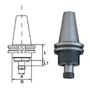 DORIAN CAT50 2.00 x 2.00 Shell Mill Holder, 45154-Z30A4
