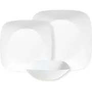 Corelle Square Pure White 12pc Dinner Set