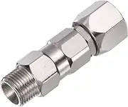 sourcing map 3/8 Inch Sprayer Joint, 360 Degrees Rotate Stainless Steel Swivel Joint for Paint Spray Gun Hose Airless Sprayers,1 PCS