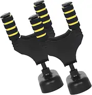 Levemolo 2 Sets Guitar Wall Mount Holders with Soft Padding Hanger for Acoustic Electric Guitars Space Saving Ukulele Organizers with Durable Base Secure Wall Storage