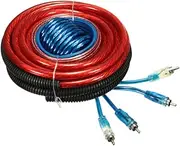 HEALEEP 2800w 4 Gauge Amplifier Install Kit Complete Wiring Installation Cables Easy to Use